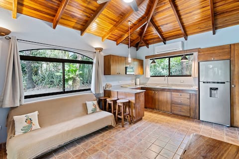 Fully equipped kitchen inside the Sirena Suite