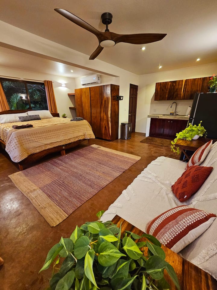 Spacious studio interior of the Pantera Suite